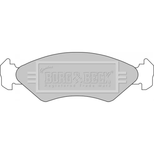 Sada brzdových platničiek kotúčovej brzdy BORG & BECK BBP1112
