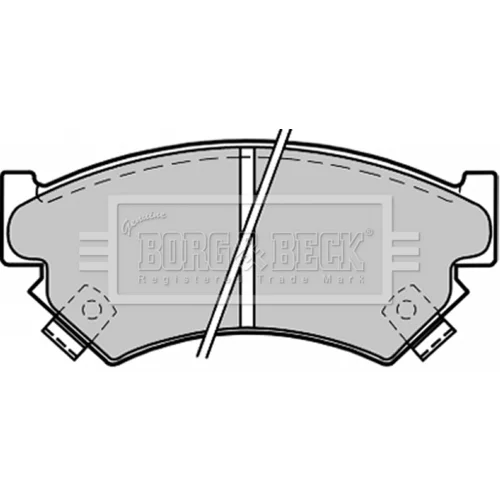Sada brzdových platničiek kotúčovej brzdy BORG & BECK BBP1215