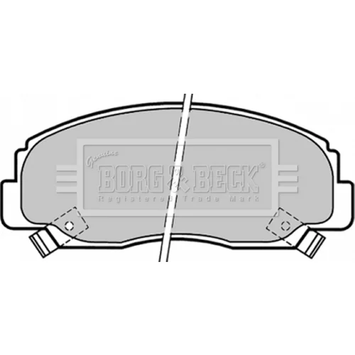Sada brzdových platničiek kotúčovej brzdy BBP1341 (BORG & BECK)