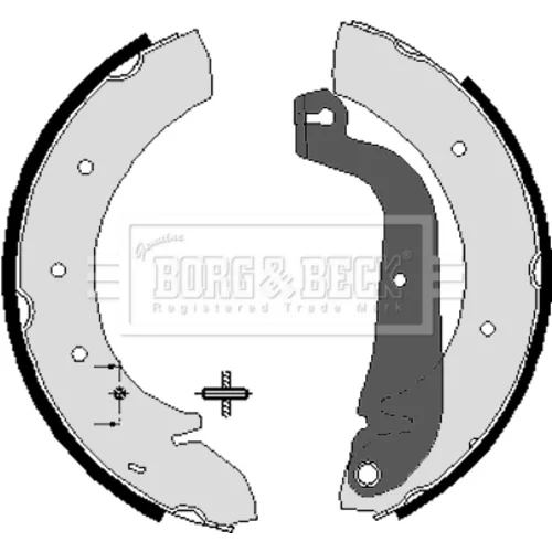 Sada brzdových čeľustí BORG & BECK BBS6030