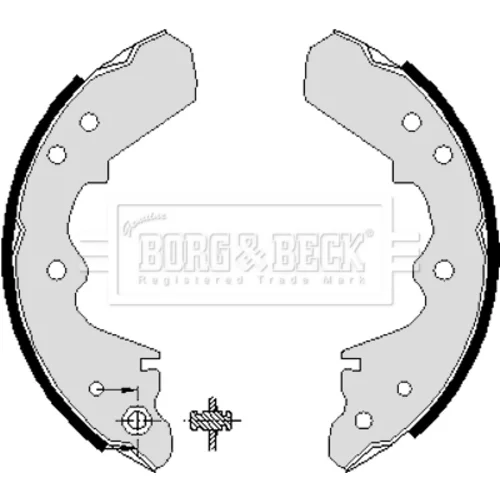 Sada brzdových čeľustí BORG & BECK BBS6042