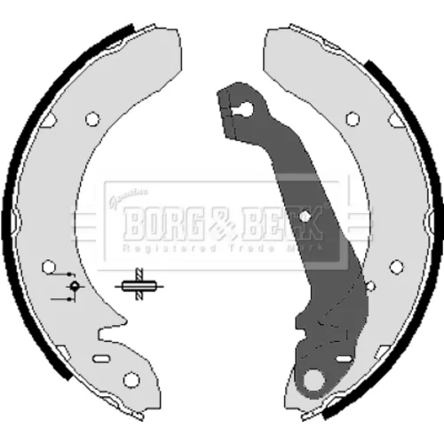 Sada brzdových čeľustí BORG & BECK BBS6045