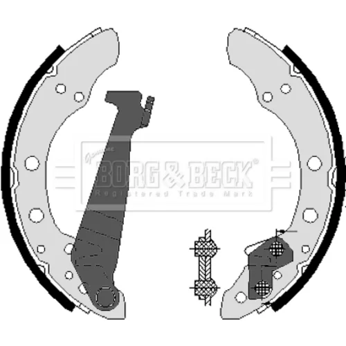 Sada brzdových čeľustí BORG & BECK BBS6089