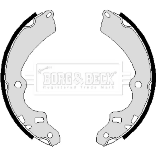 Sada brzdových čeľustí BORG & BECK BBS6091