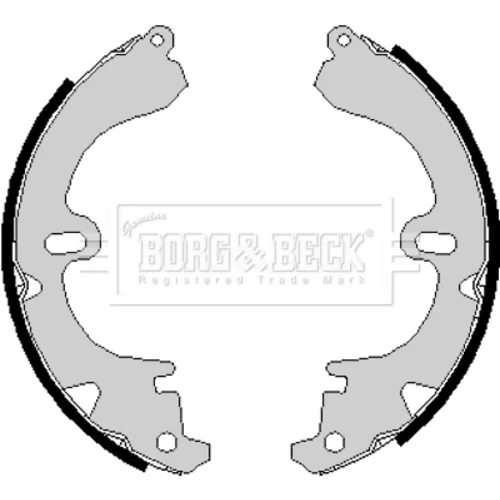 Sada brzdových čeľustí BBS6151 (BORG & BECK) - obr. 1
