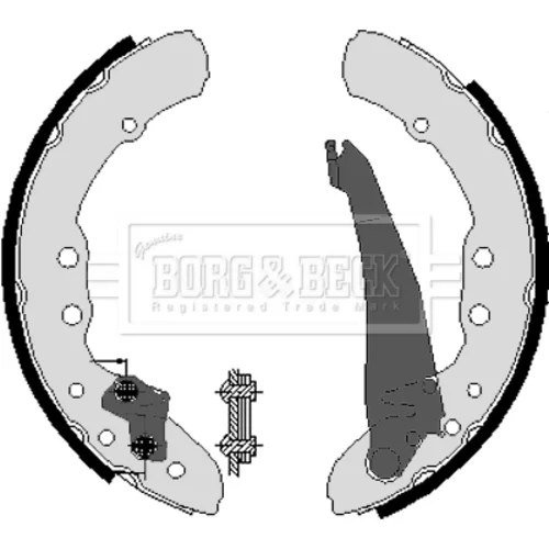 Sada brzdových čeľustí BORG & BECK BBS6212