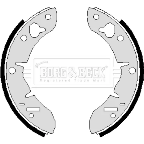 Sada brzdových čeľustí BORG & BECK BBS6247