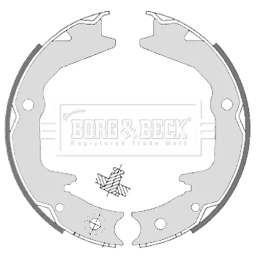 Sada brzd. čeľustí parkov. brzdy BORG & BECK BBS6329