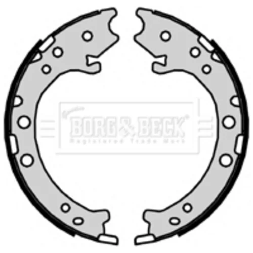 Sada brzd. čeľustí parkov. brzdy BORG & BECK BBS6431