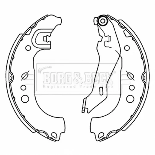 Sada brzdových čeľustí BORG & BECK BBS6514