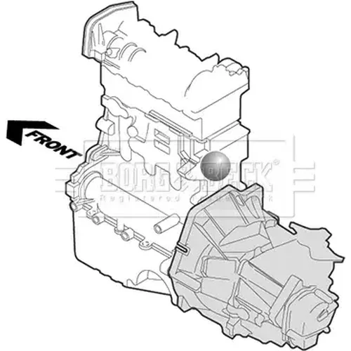 Uloženie motora BORG & BECK BEM4484
