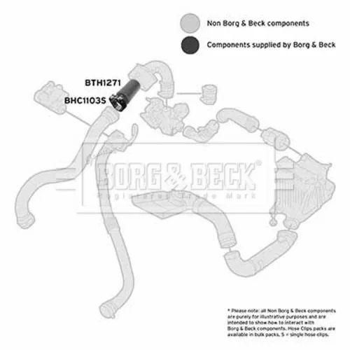 Hadica plniaceho vzduchu BTH1271 (BORG & BECK) - obr. 1