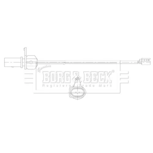 Výstražný kontakt opotrebenia brzdového obloženia BWL3221 (BORG & BECK) - obr. 1