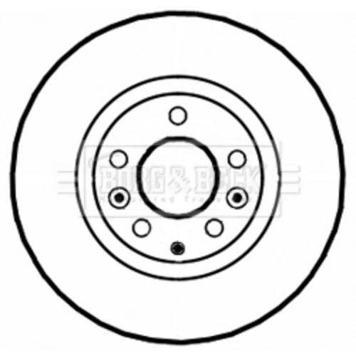 Brzdový kotúč BBD5223 (BORG & BECK) - obr. 1
