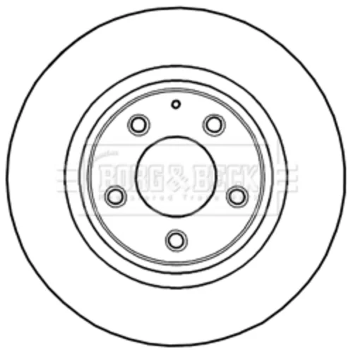 Brzdový kotúč BBD5224 (BORG & BECK) - obr. 1