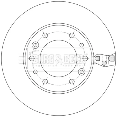 Brzdový kotúč BBD5546 (BORG & BECK) - obr. 1