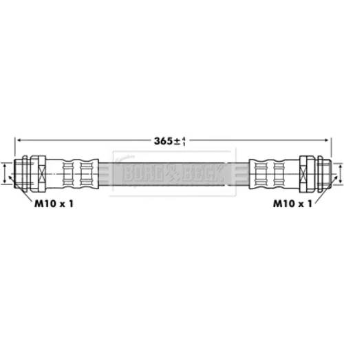 Brzdová hadica BBH6811 (BORG & BECK) - obr. 1