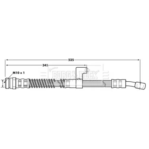 Brzdová hadica BBH7013 (BORG & BECK) - obr. 1