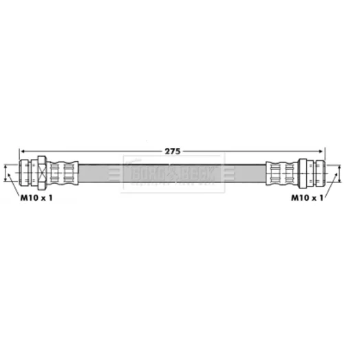 Brzdová hadica BBH7014 (BORG & BECK) - obr. 1