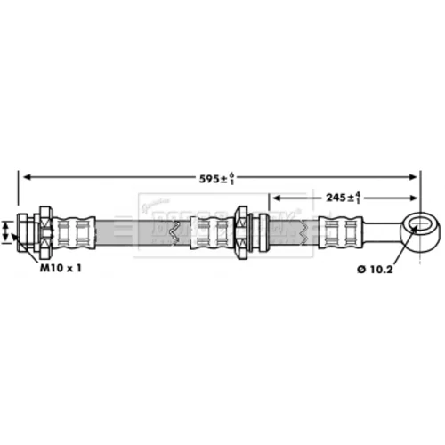 Brzdová hadica BBH7151 (BORG & BECK) - obr. 1