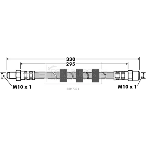 Brzdová hadica BORG & BECK BBH7371