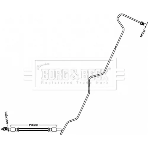 Brzdová hadica BORG & BECK BBH8540
