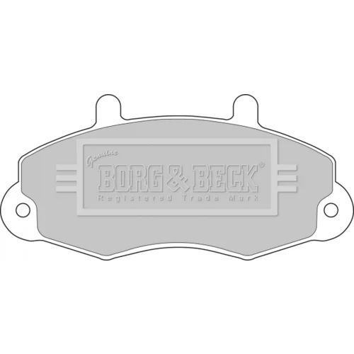 Sada brzdových platničiek kotúčovej brzdy BORG & BECK BBP1107