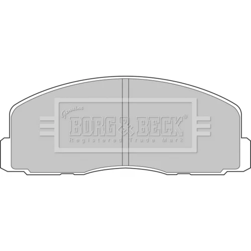 Sada brzdových platničiek kotúčovej brzdy BORG & BECK BBP1262