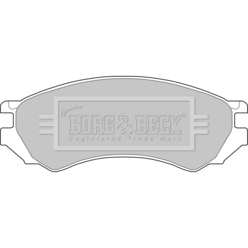 Sada brzdových platničiek kotúčovej brzdy BORG & BECK BBP1272