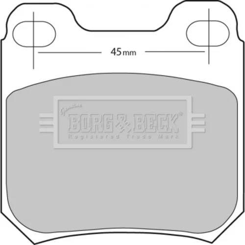 Sada brzdových platničiek kotúčovej brzdy BORG & BECK BBP1678