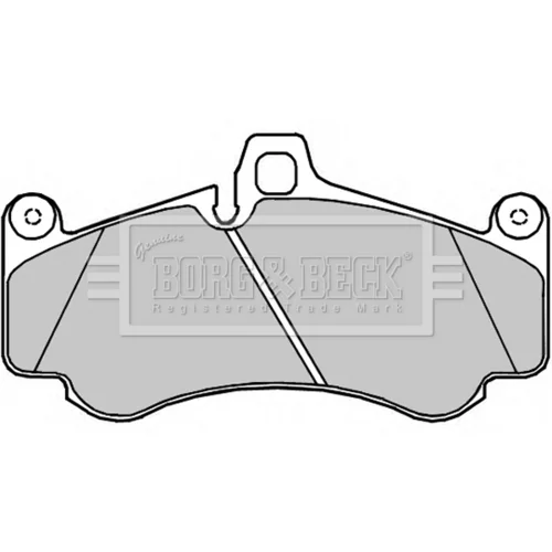 Sada brzdových platničiek kotúčovej brzdy BORG & BECK BBP2371