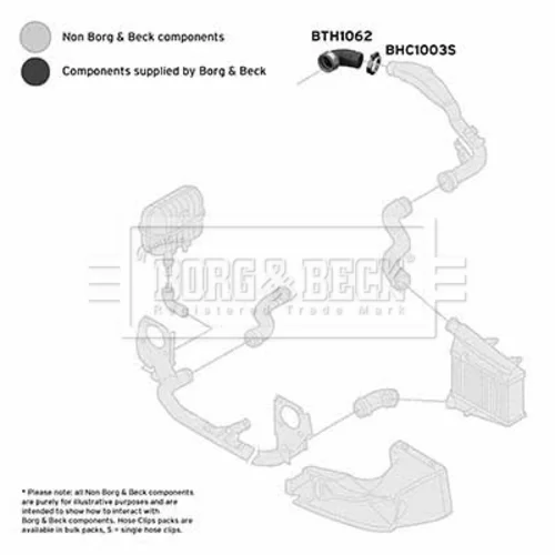Nasávacia hadica, Vzduchový filter BTH1062 (BORG & BECK) - obr. 2