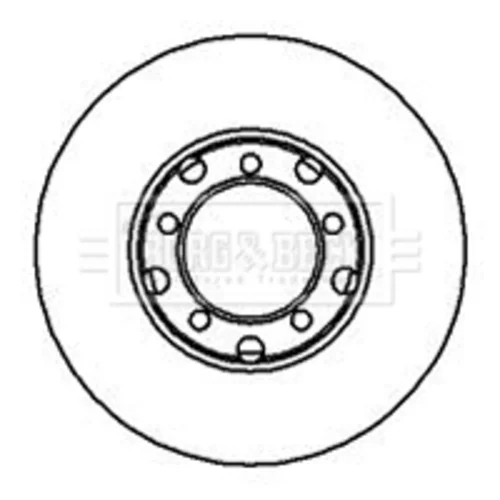 Brzdový kotúč BORG & BECK BBD4824