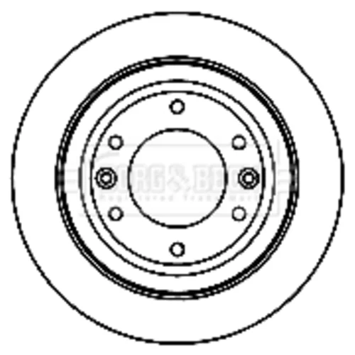 Brzdový kotúč BBD5188 (BORG & BECK) - obr. 1