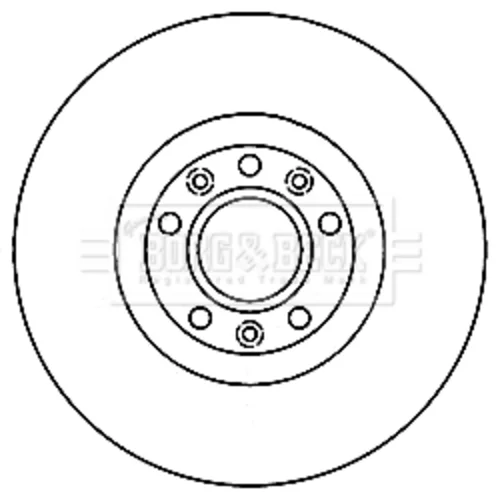 Brzdový kotúč BBD5216 (BORG & BECK) - obr. 1