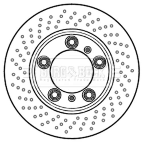 Brzdový kotúč BBD6001S (BORG & BECK) - obr. 1