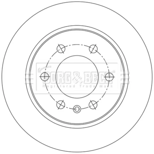 Brzdový kotúč BBD6229S (BORG & BECK) - obr. 1