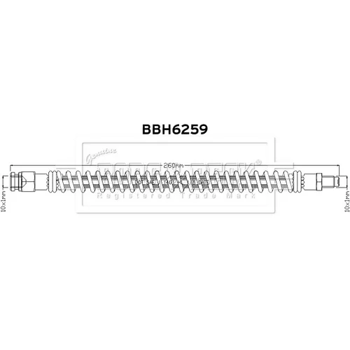 Brzdová hadica BBH6259 (BORG & BECK) - obr. 1