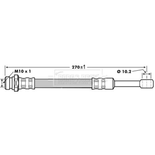Brzdová hadica BORG & BECK BBH7057