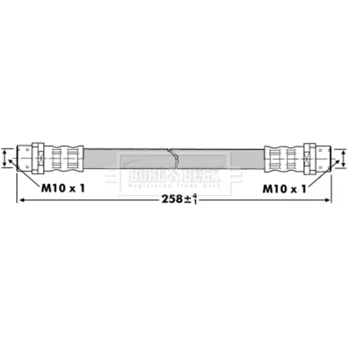 Brzdová hadica BORG & BECK BBH7299
