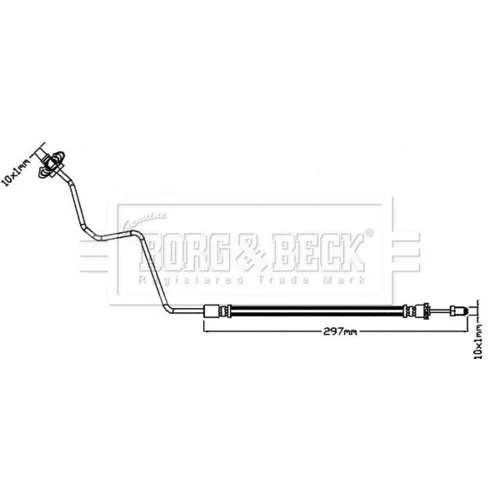 Brzdová hadica BBH8319 (BORG & BECK) - obr. 1