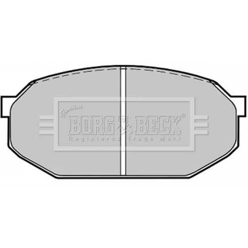Sada brzdových platničiek kotúčovej brzdy BBP1205 (BORG & BECK)