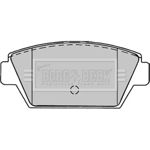 Sada brzdových platničiek kotúčovej brzdy BORG & BECK BBP1243