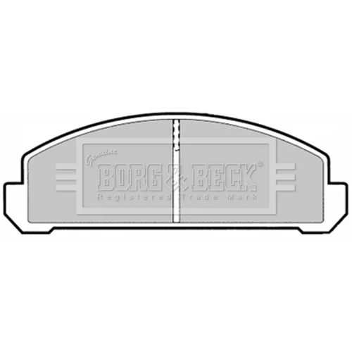 Sada brzdových platničiek kotúčovej brzdy BORG & BECK BBP1289