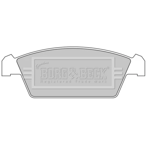 Sada brzdových platničiek kotúčovej brzdy BORG & BECK BBP1299