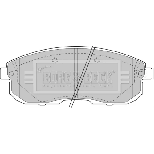 Sada brzdových platničiek kotúčovej brzdy BORG & BECK BBP1383