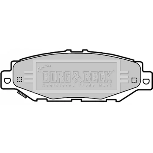 Sada brzdových platničiek kotúčovej brzdy BBP1701 (BORG & BECK)