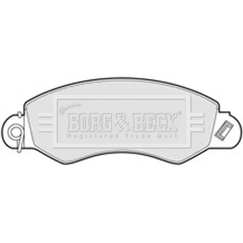 Sada brzdových platničiek kotúčovej brzdy BORG & BECK BBP1976