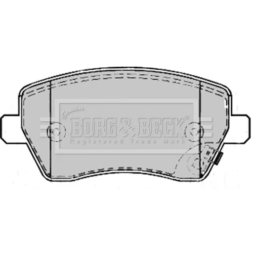 Sada brzdových platničiek kotúčovej brzdy BORG & BECK BBP2169