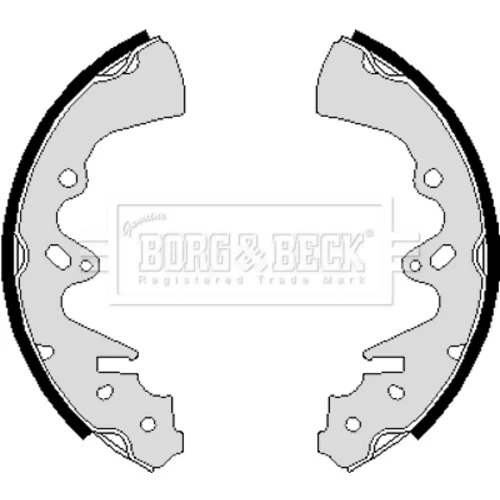 Sada brzdových čeľustí BORG & BECK BBS6108